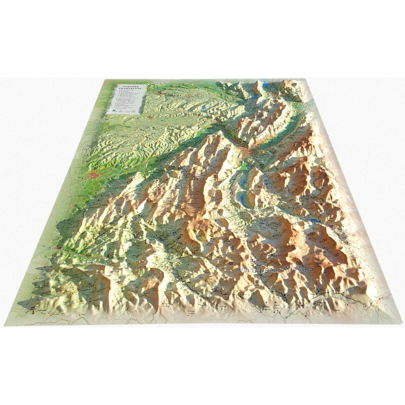 3Dmap Regional map Vercors-Chartreuse