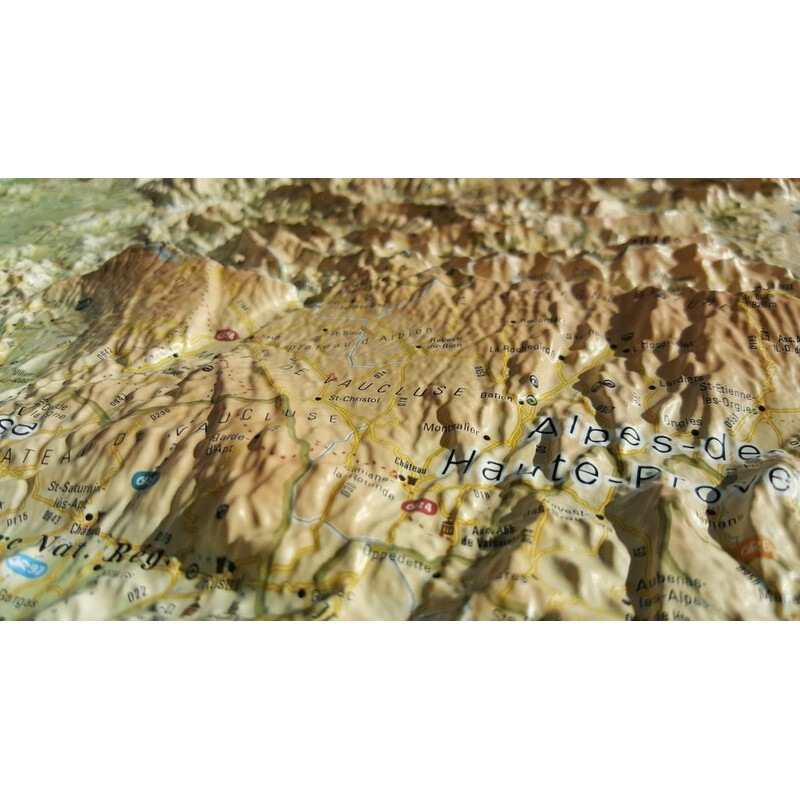 3Dmap Regional map Les Massifs de Provence