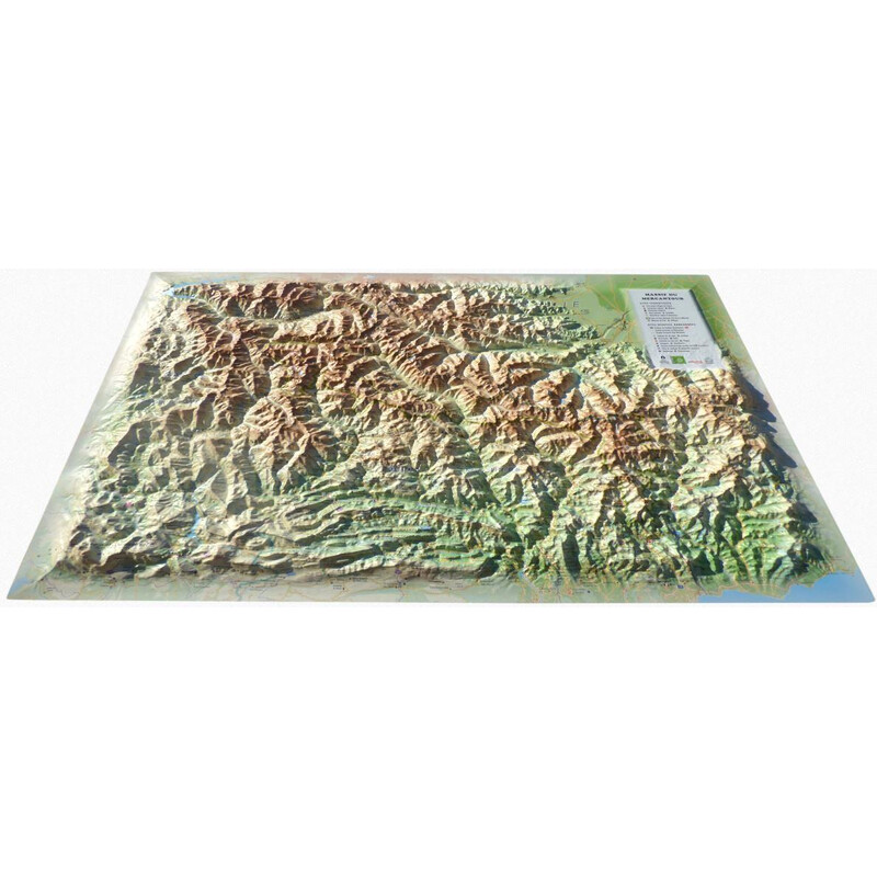 3Dmap Regional map Le Massif du Mercantour