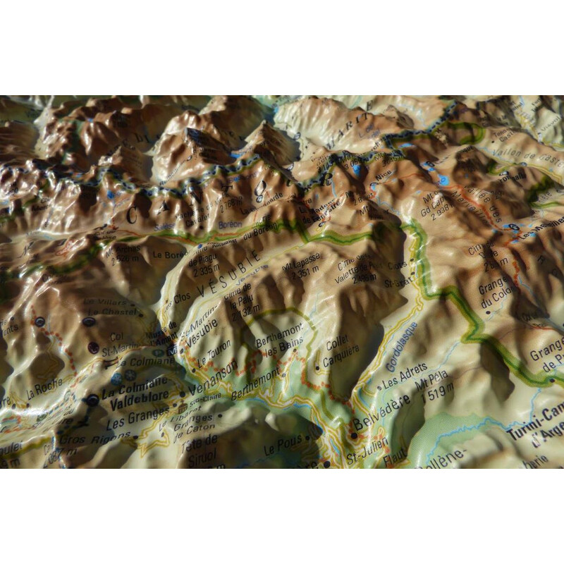 3Dmap Regional map Le Massif du Mercantour