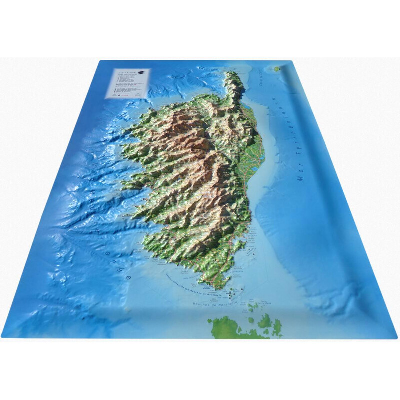 3Dmap Regional map La Corse