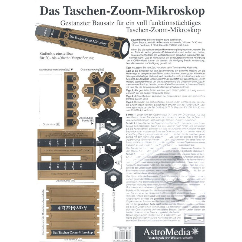 AstroMedia Kit Taschen-Zoom-Mikroskop