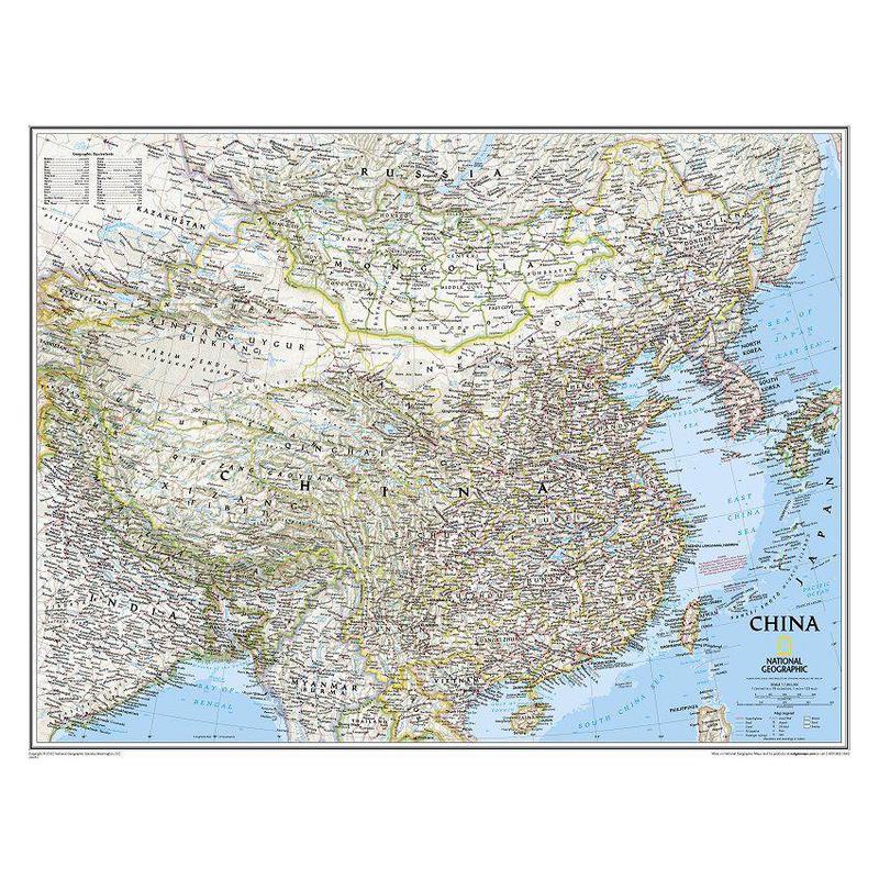 National Geographic Countries map China