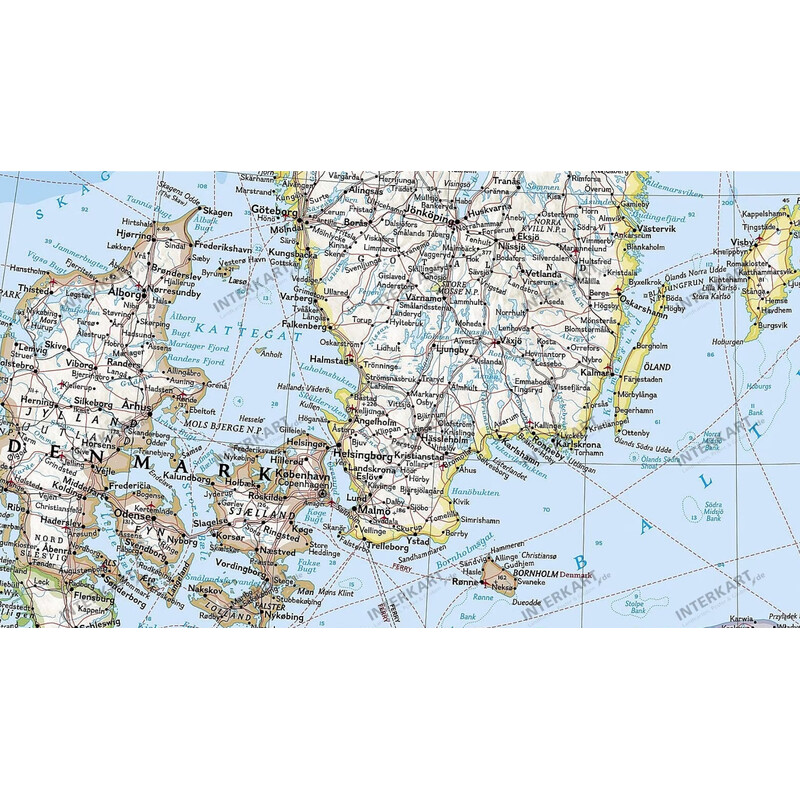 National Geographic Regional map Scandinavia