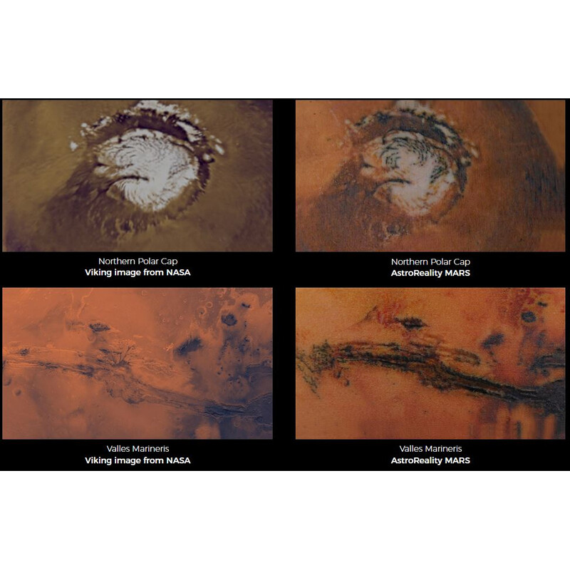 AstroReality Raised relief globe MARS Pro