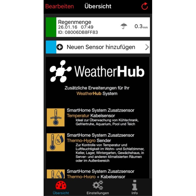 TFA WeatherHub Starter Set with Rain gauge
