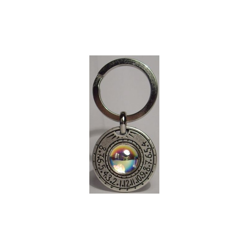 Ragalaxys Keychain Saturn Sundial Iridiscent