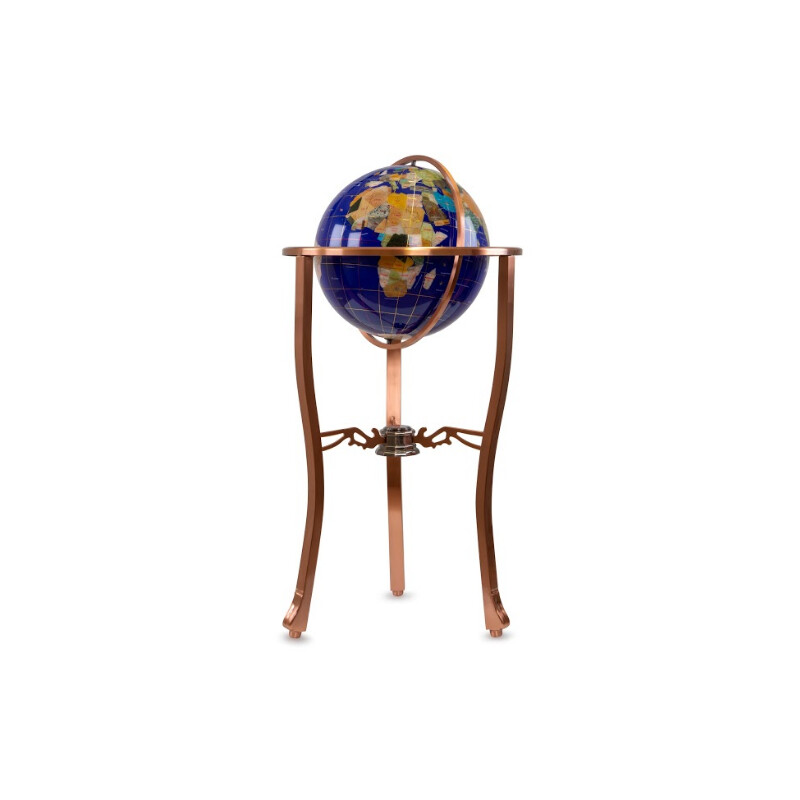 Pretty Decor Floor globe Montezuma 33cm blue