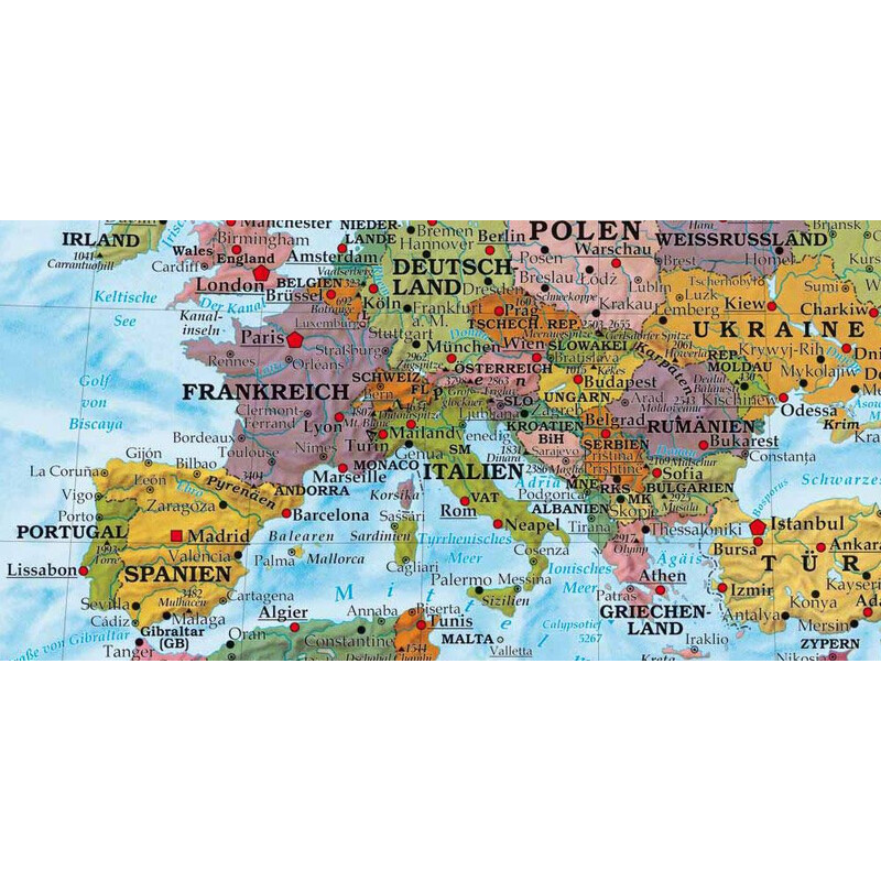 freytag & berndt World map political (100 x 70 cm)