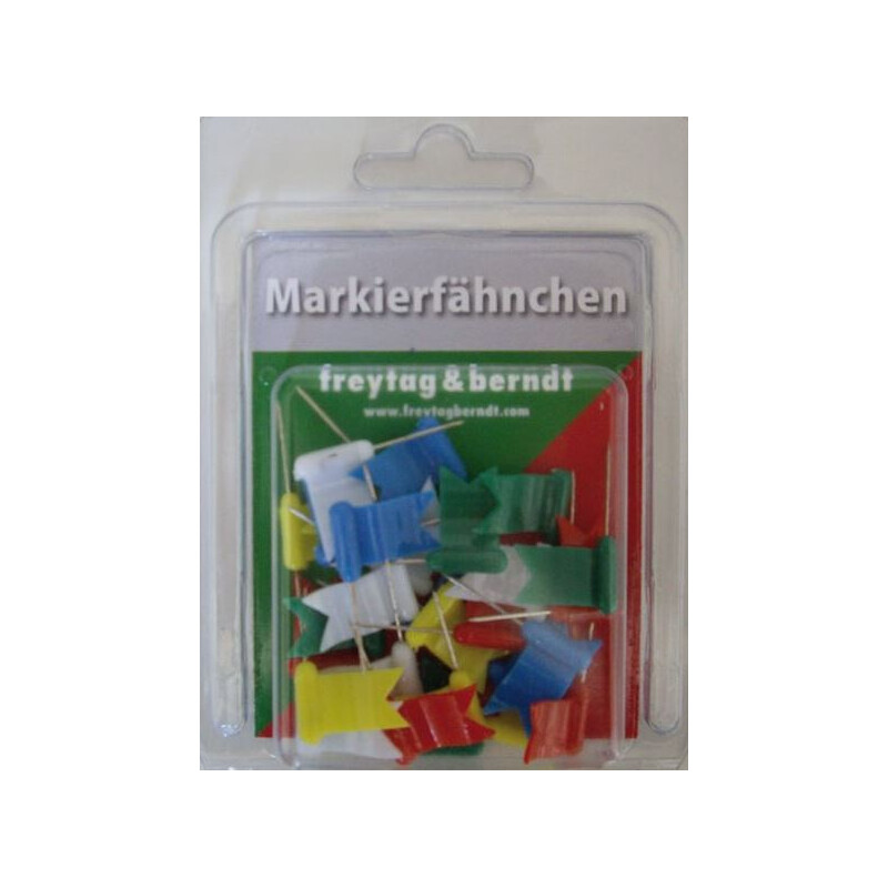 freytag & berndt Flags, mixed colours, 30 pieces