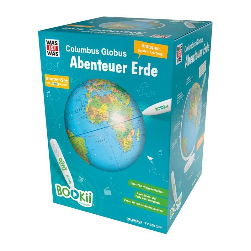 Tessloff-Verlag Childrens globe BOOKii Globus mit Stift 34cm