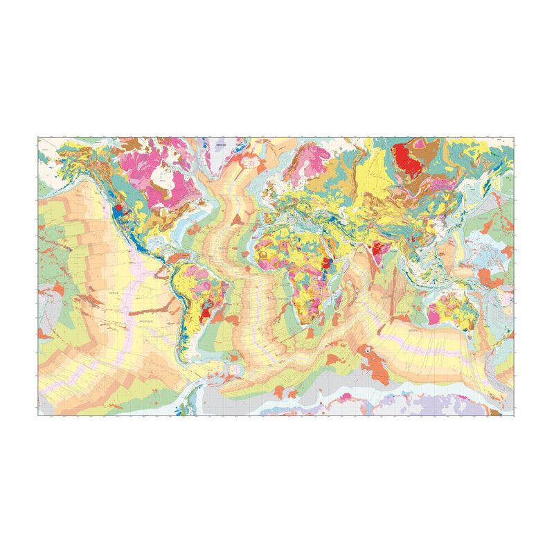 UKGE Geological Map of the World 118cm x 98cm