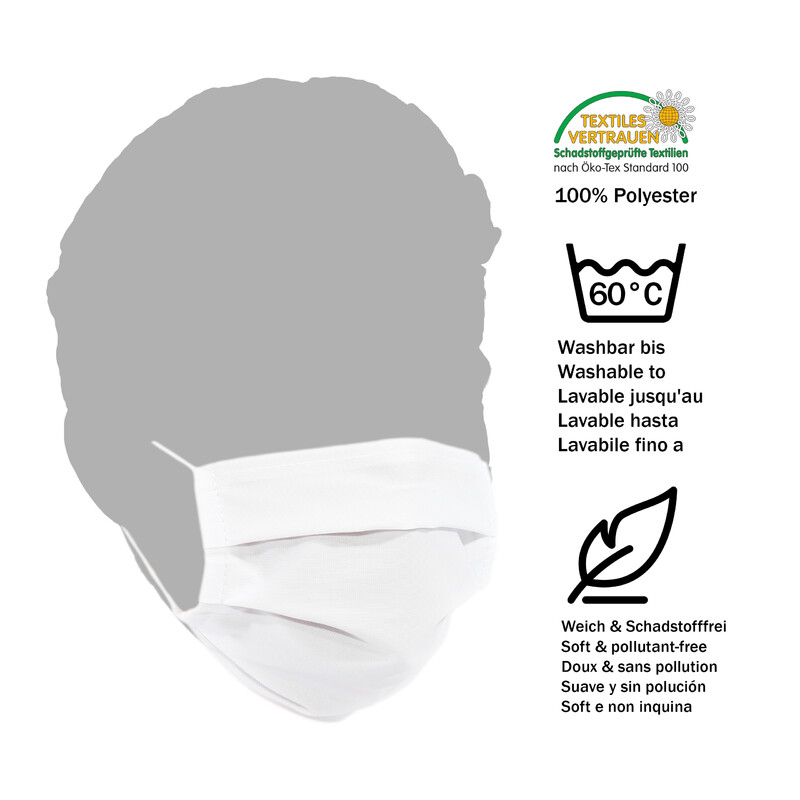 Masketo Face mask polyester white