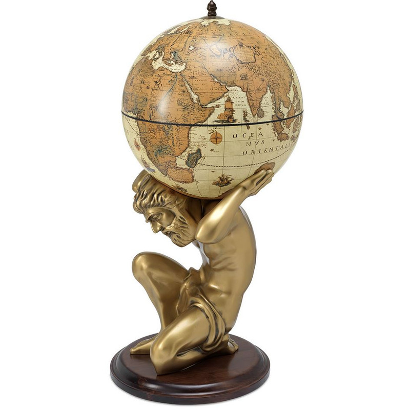 Zoffoli living Globe Bar Atlas Safari 50cm