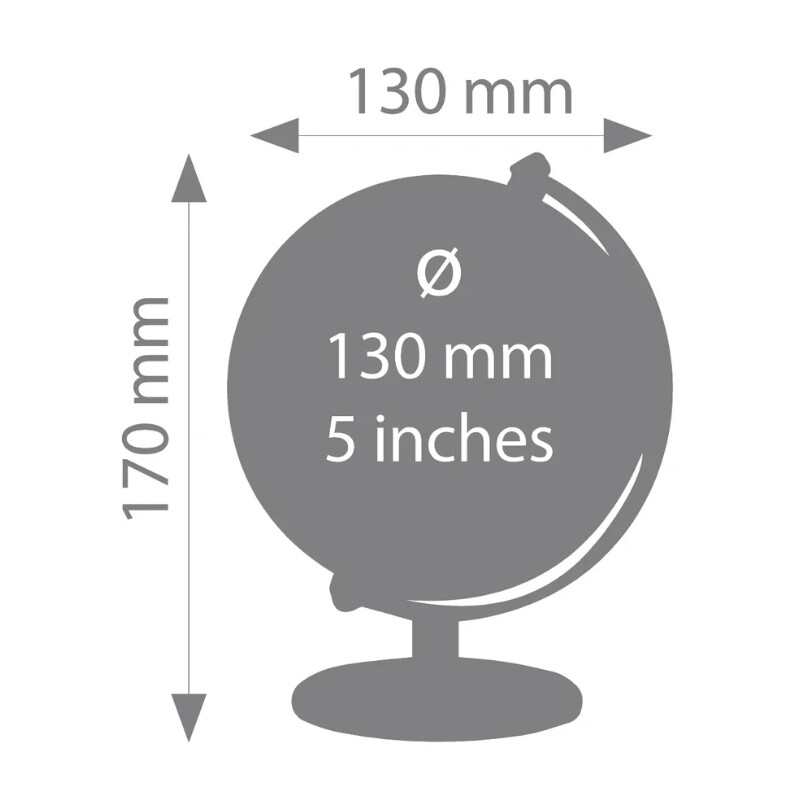 TROIKA Mini globe Gagarin Night 13cm