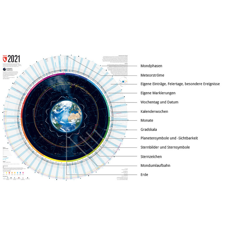 Marmota Maps Calendar Jahreskalender 2021