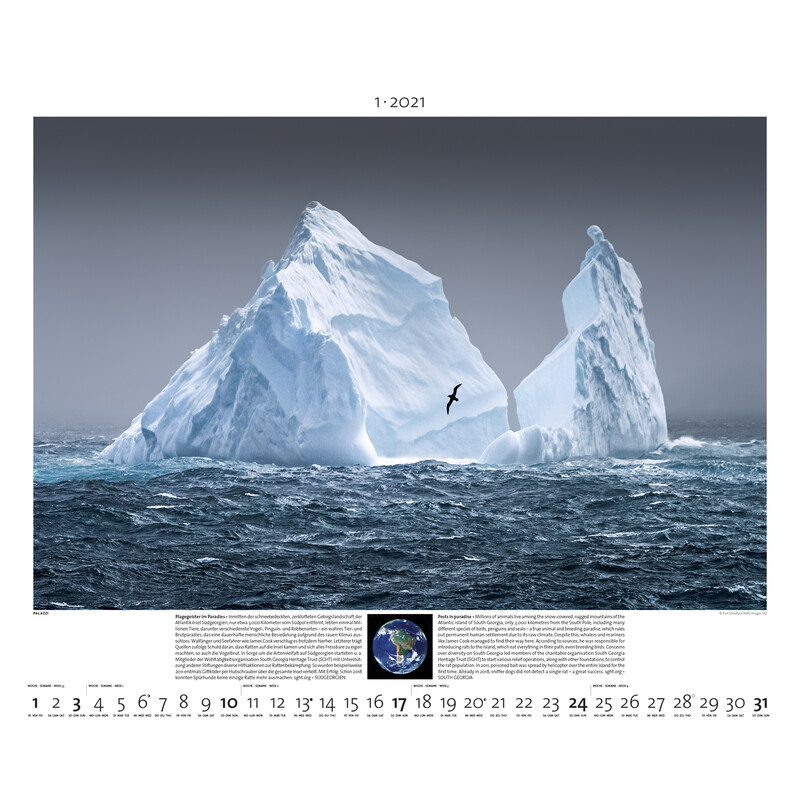 Palazzi Verlag Calendar Planet Earth 2021