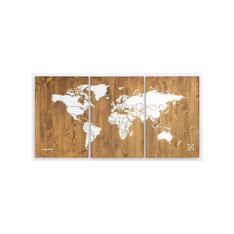 Miss Wood Woody Map Wooden 120x60
