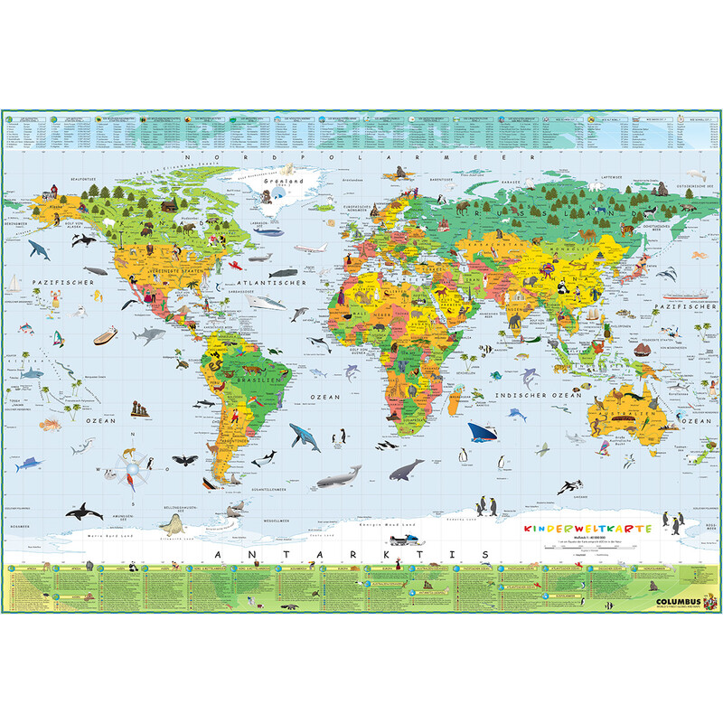 Columbus Childrens map Terra (100x70)