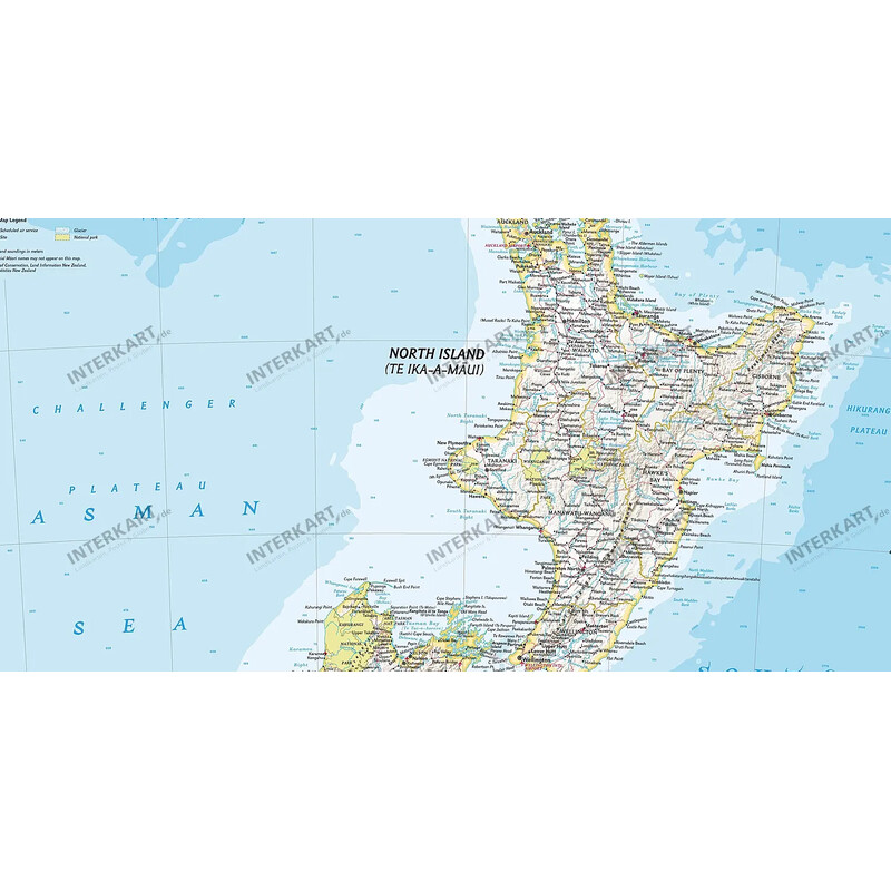 National Geographic Map New Zealand (60 x 77 cm)