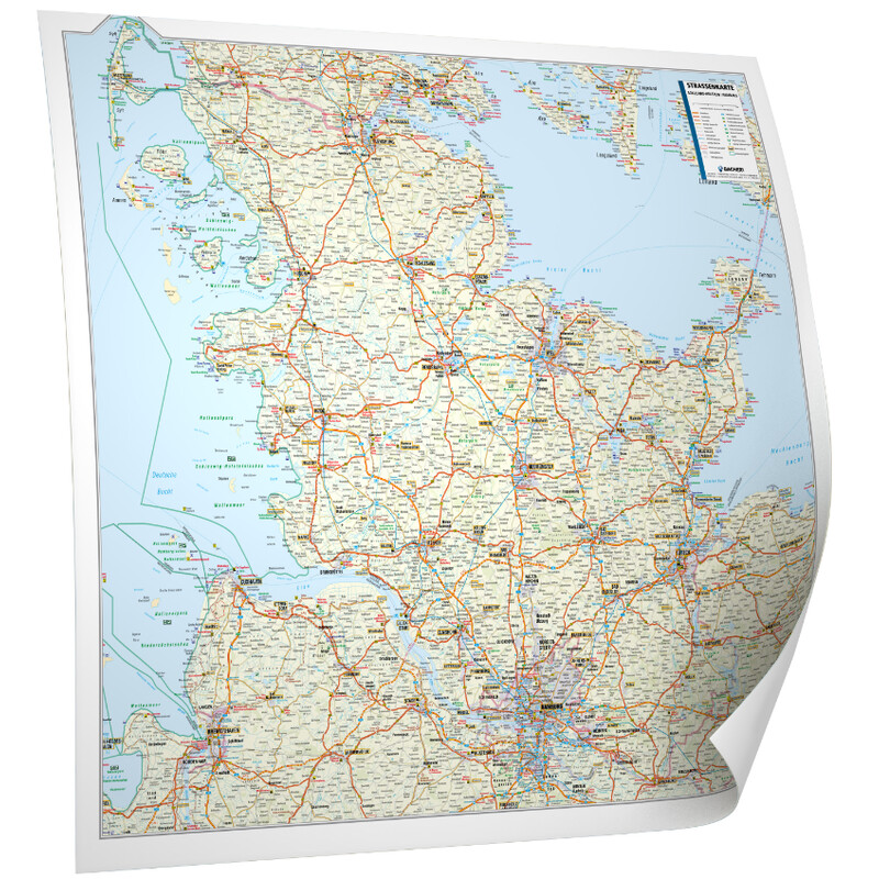 Kastanea Regional map Schleswig-Holstein und Hamburg (113 x 101 cm)