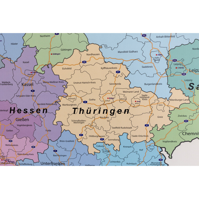 GeoMetro Map Deutschland politsch (70 x 100 cm)