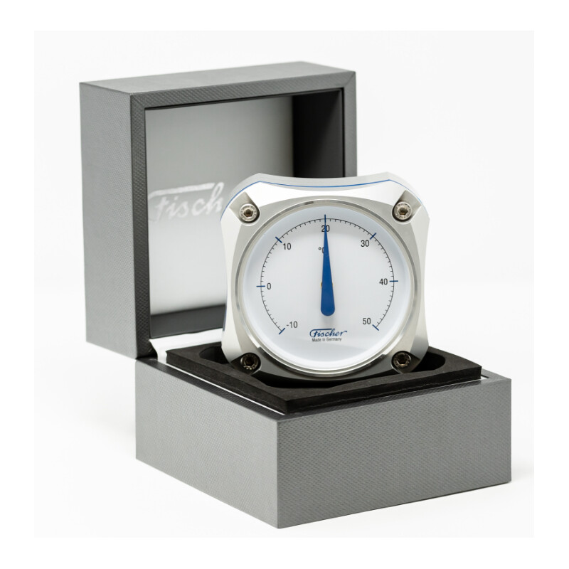 Fischer Weather station Cockpit Thermometer Silver Edition