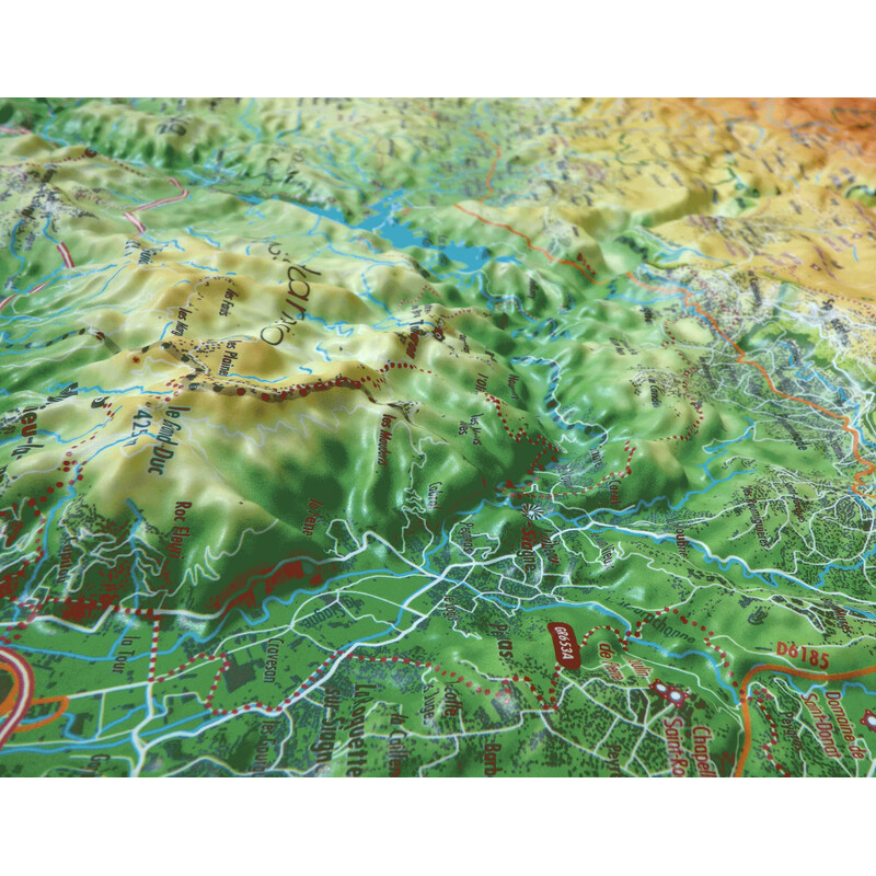 3Dmap Regional map Massif de l'Estérel et du Pays de Fayence