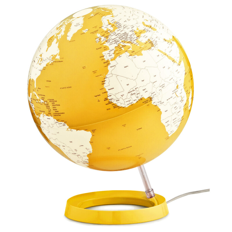 Atmosphere Globe Light & Colour Pastel Yellow 30cm