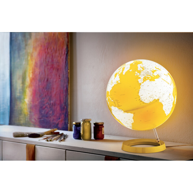 Atmosphere Globe Light & Colour Pastel Yellow 30cm