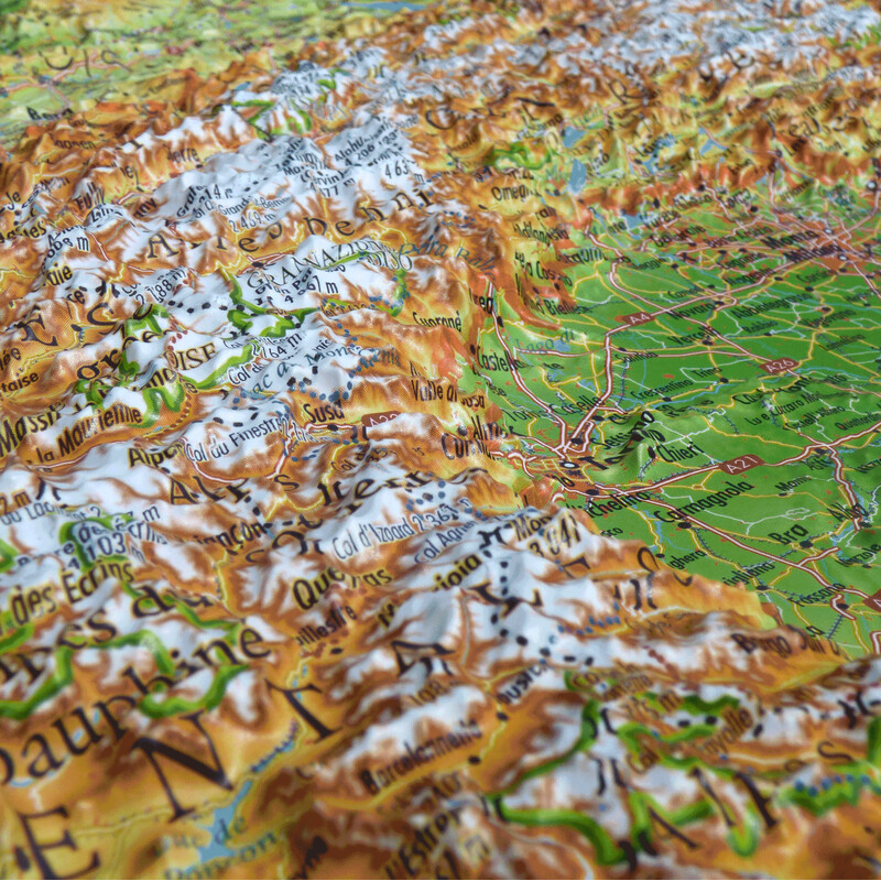 3Dmap Regional map Massif de L'Arc Alpin