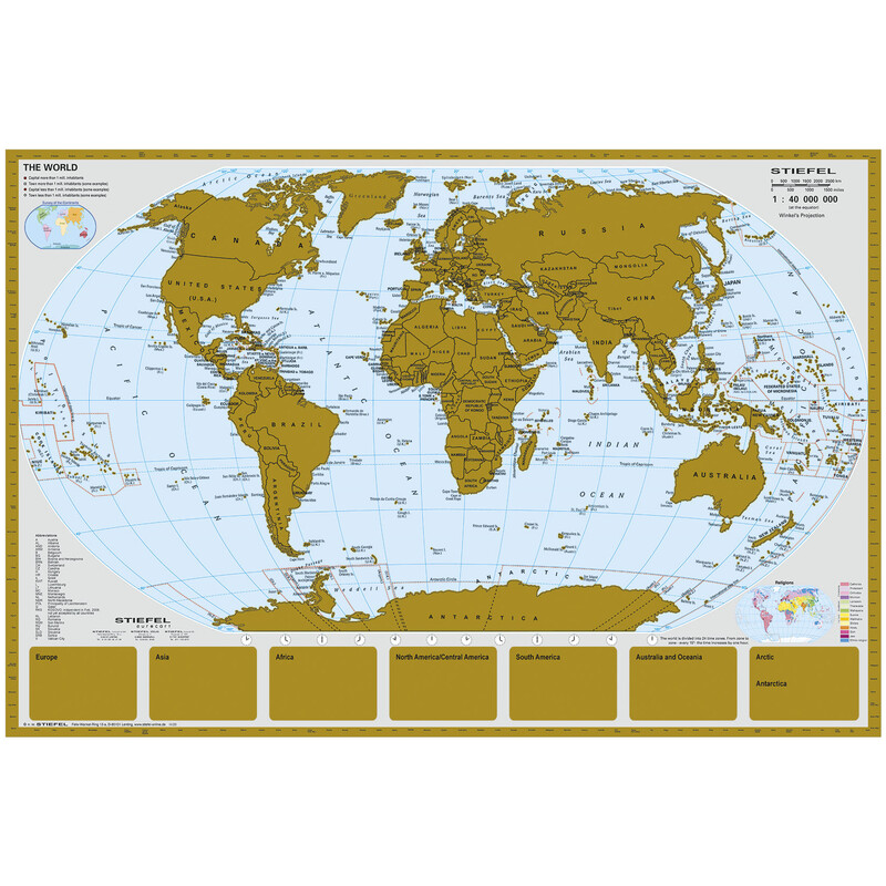 Stiefel Scratchmap (95 x 66 cm)