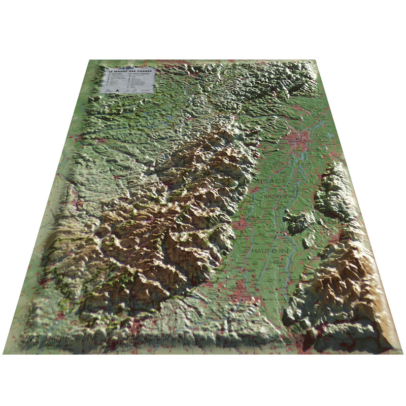 3Dmap Regional map Le Massif des Vosges