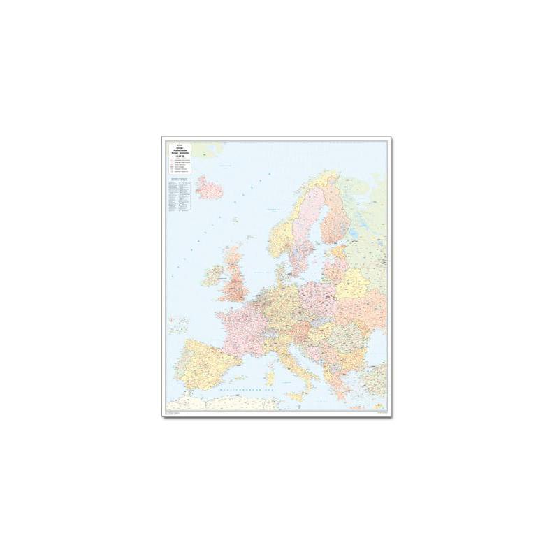 Bacher Verlag Postal code map Europe