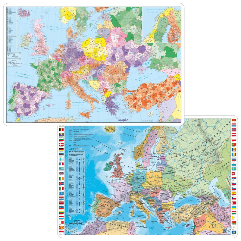 Stiefel Desk pad europe postcodes / physical (59 cm x 42 cm)