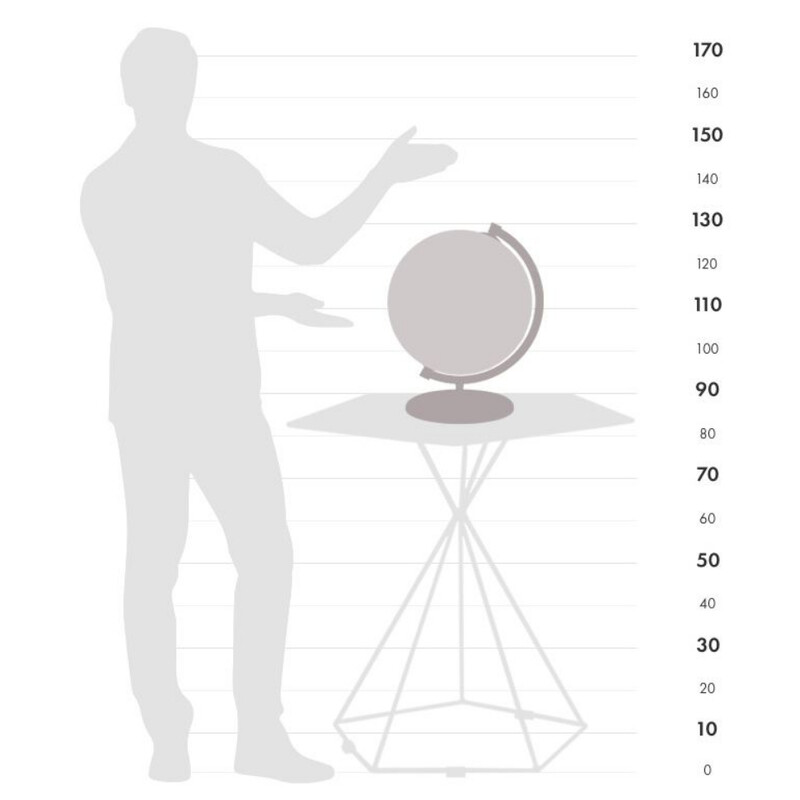 Zoffoli living Globe James Cook Gold/White 33 cm