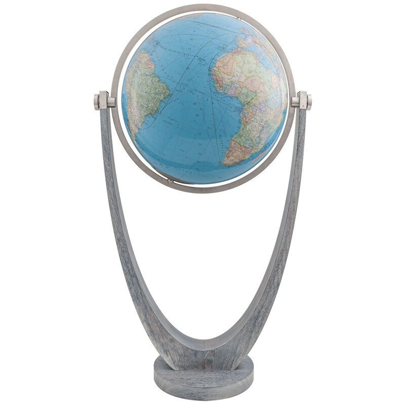 Columbus Floor globe Duo Oak / Stainless Steel 51 cm